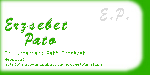 erzsebet pato business card