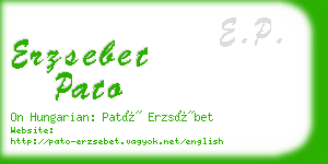 erzsebet pato business card